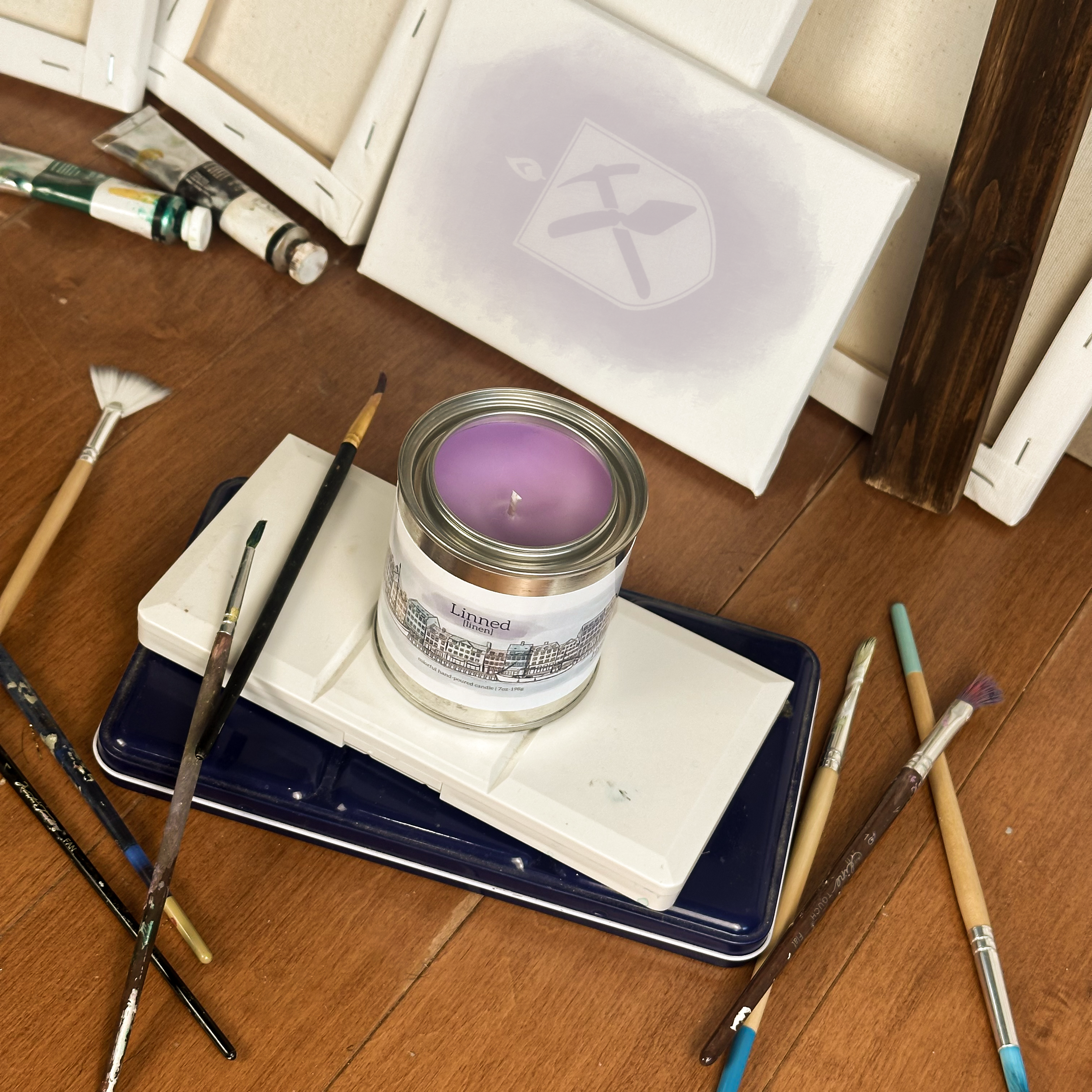 Linned [Linen] | Paint Can Candle