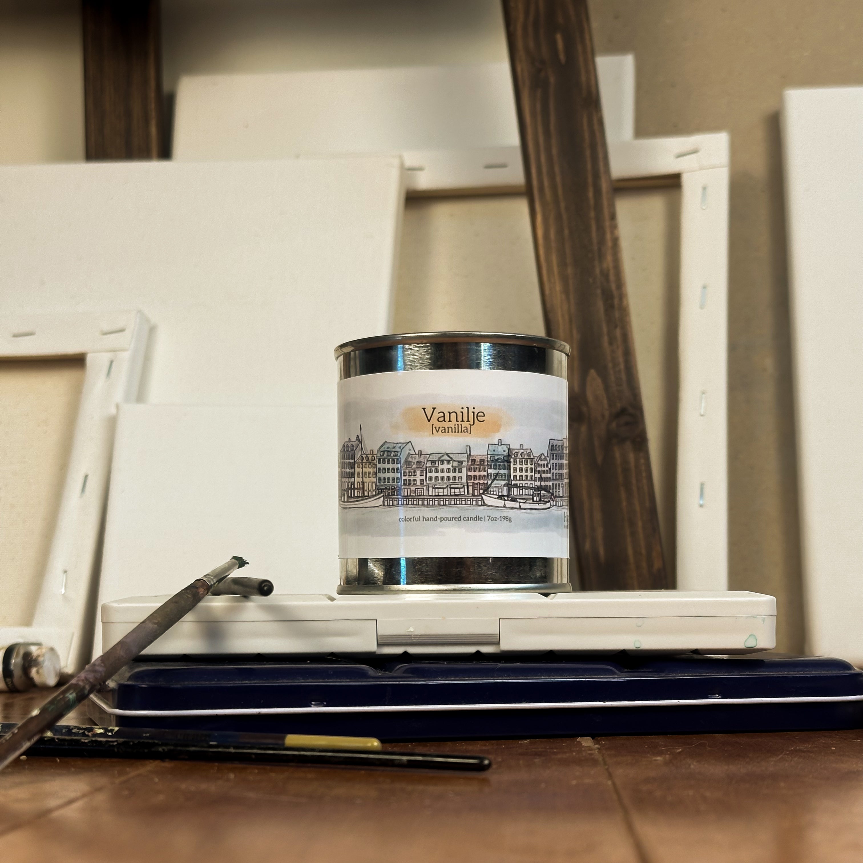 Vanilje [Vanilla] | Paint Can Candle